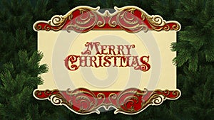 Beautiful Christmas card with glamorous season greetings typography