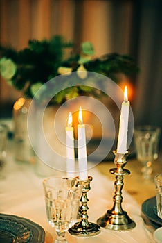 Beautiful Christmas table setting