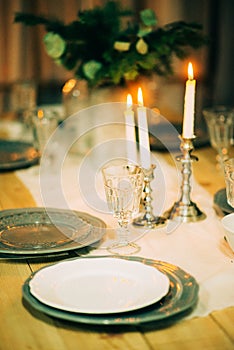 Beautiful Christmas table setting