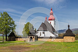 A beautiful church in Liptovske Matiasovce in Tatras,