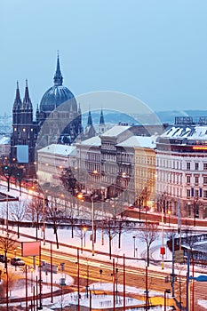 Beautiful Church of Maria Siege at Europe square photo