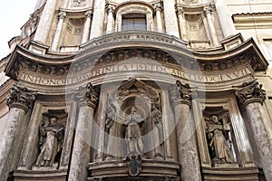 The church of San Carlo alle Quattro Fontane, church of Rome, by Francesco Borromini photo