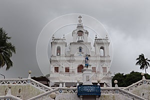 A beautiful church in Panjim area of Goa, captured beautifully during a rainy day