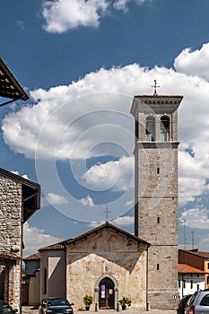 The beautiful church of Saints Peter and Biagio of Cividale del Friuli, Udine, Friuli Venezia Giulia, Italy photo