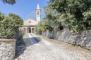 The beautiful Church of San Jacopo in Pietrafitta, in the Chianti region, province of Siena, Italy photo