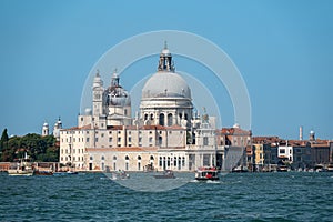 Beautiful church Santa Maria della Salute on a sunny day in Venice