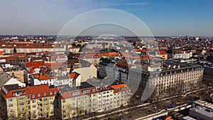 Beautiful city of Berlin from above - aerial view