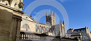 The beautiful city centre of Bath at England, UK