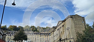 The beautiful city centre of Bath at England, UK