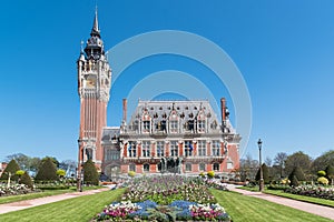 The beautiful city hall of Calais