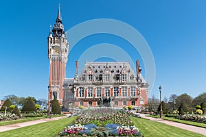 The beautiful city hall of Calais photo