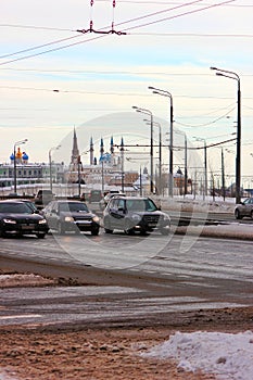 Beautiful city kazan russia Kremlin view