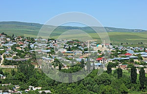 The beautiful city of Shamakhi. Ismayilli region. Azerbaijan