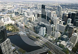 Beautiful cityscape of Melbourne, Australia. photo
