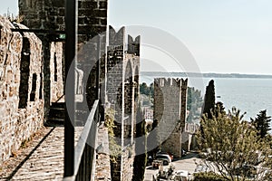 Beautiful cityscape of Piran, Slovenia, Europe. Traveling concept background. Magnificent Mediterranean landscape.