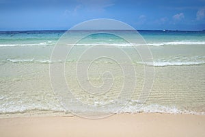 Beautiful Clarity of the sea at Koh Samet island Rayong province Thailand