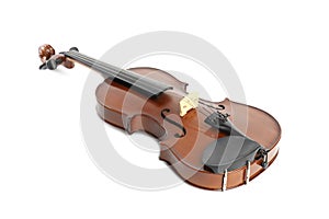 Beautiful classic violin isolated. Musical instrument