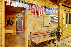 Beautiful clean stable horse barn. Storage rooms.