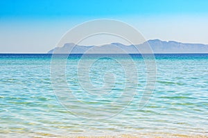 Beautiful clear beach Cala Alcudia, Mallorca, Spain