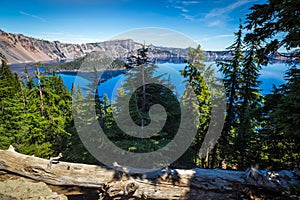 Beautiful Clear Day on Crater Lake, Crater Lake National Park, Oregon