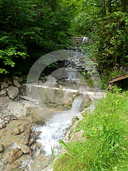 Beautiful clear floating water, Berchtesgaden