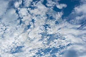 Beautiful clear sky and cloud