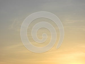 Beautiful  clear sky  sunset and dark clouds with dramatic light, Twilight sky background, Bright orange sky and light of the sun