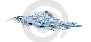 Beautiful clear water splash isolated
