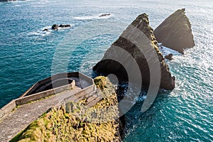 Beautiful Cliffs and scenery at Slea Head Dingle Peninsula Ireland