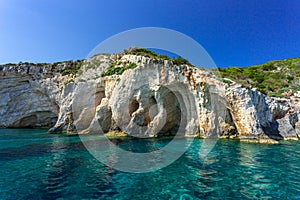 Beautiful cliffs by the sea Blue Caves