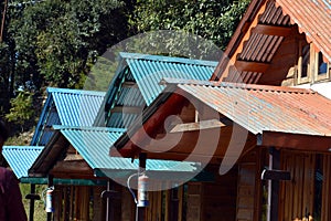 Beautiful close up picture of villas in Uttarakhand India - February 26 2021