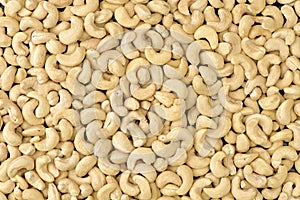 Beautiful closeup shot of cashew-nuts photo