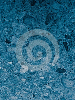 Beautiful closeup textures abstract color gray and blue granite tiles and white wall pattern on blue background and wood tile