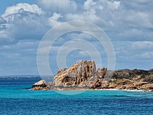 Beautiful closeup view of the castle rock in Dunsborough