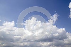 Beautiful cloud and blue sky background texture