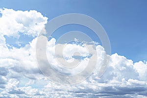 Beautiful cloud with blue sky natural background