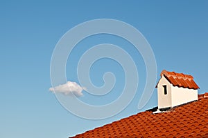 Beautiful Cloud and Dormer Window