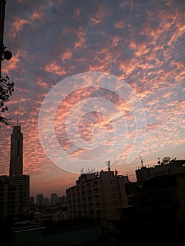 Beautiful cloud and sky before sunset