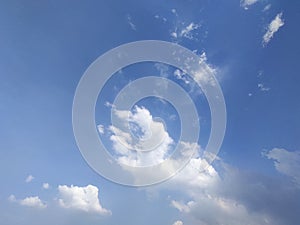 Beautiful cloud stock footage with blue sky