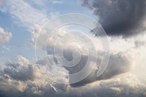 Beautiful clouds against blue sky