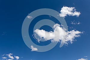 Beautiful clouds against blue sky