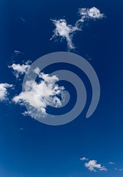 Beautiful clouds against blue sky