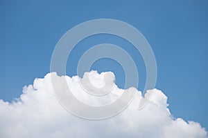Beautiful clouds with blue sky background, Blue sky and white cloud, tiny clouds