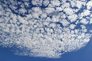 Beautiful Clouds on Bright Blue Sky
