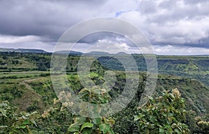 Beautiful Clouds and Mountains Landscape