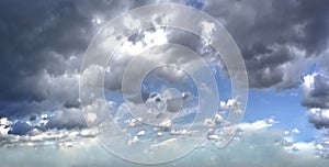 Beautiful clouds and sky in natural light