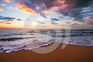 Beautiful cloudscape over the sea