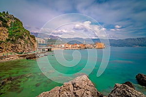 Beautiful coast around Budva town