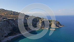 Beautiful coast of Camina, Calabria aerial view photo