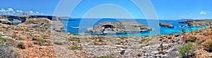 Malta Coast Blue Lagoon in Comino Island, Malta photo